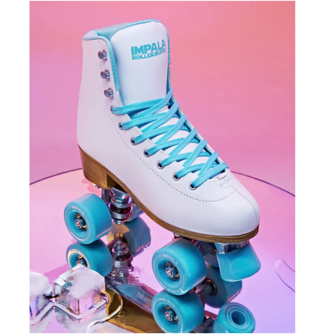 Impala Quad Roller Skates Skates - White Ice - Image 2