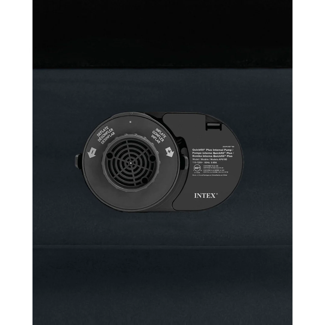 Intex Dura-Beam Plus Pillow Rest Air Mattress Queen w/ Built-In Electric Pump - Image 4
