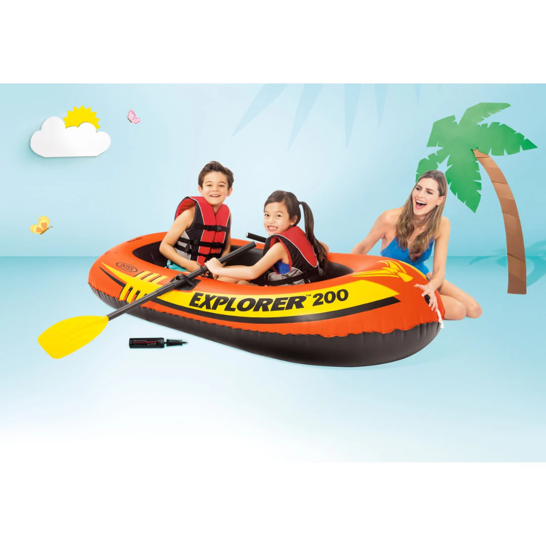 Intex Explorer 200 Boat Set, Age 6+ - Image 4