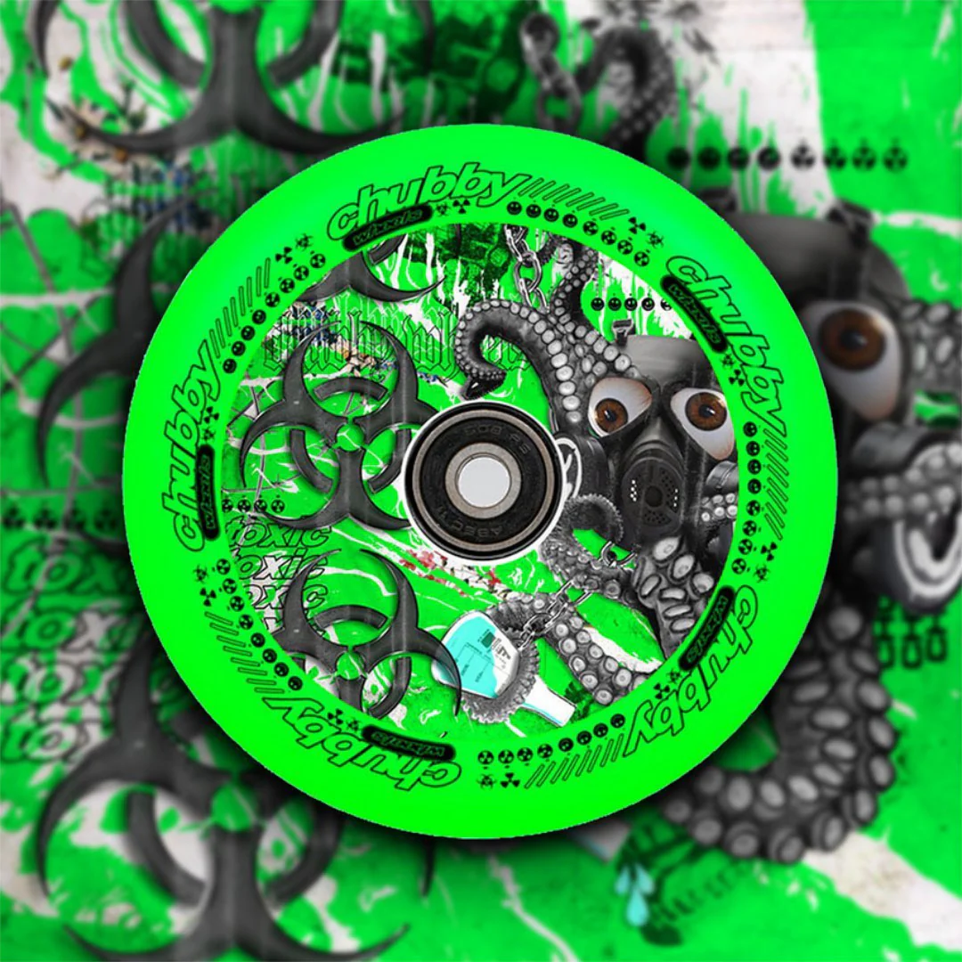Chubby Lab Neon Green 110mm - Single Wheel - Image 6