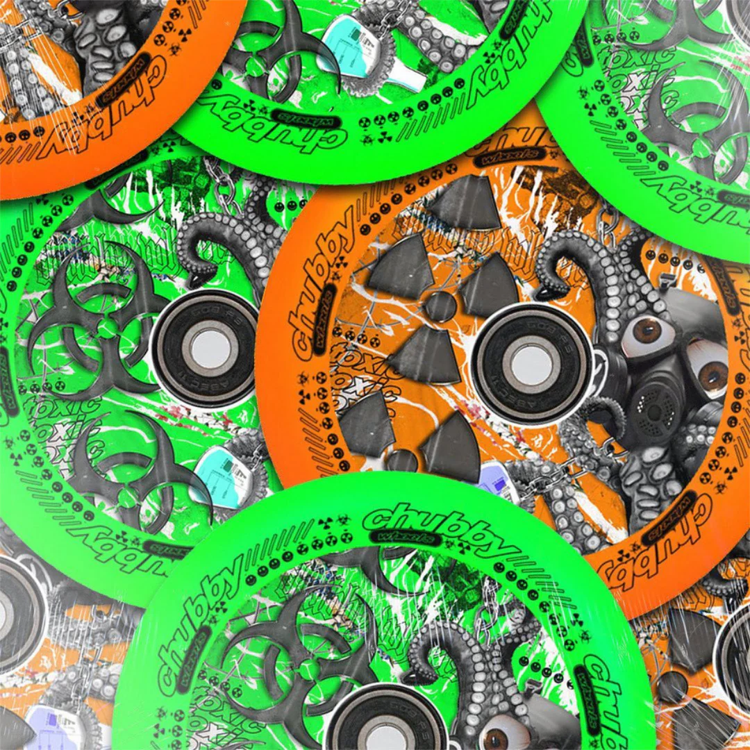 Chubby Lab Neon Green 110mm - Single Wheel - Image 8