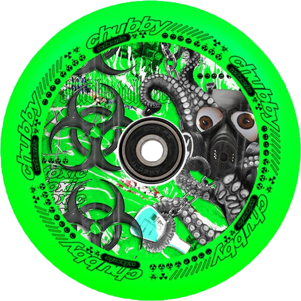 Chubby Lab Neon Green 110mm - Single Wheel - Image 9