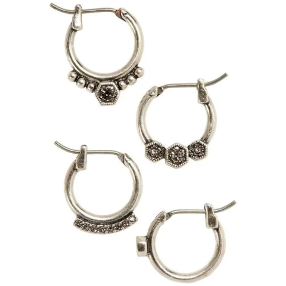 Luv Aj Full Bloom Hoop Earring Set