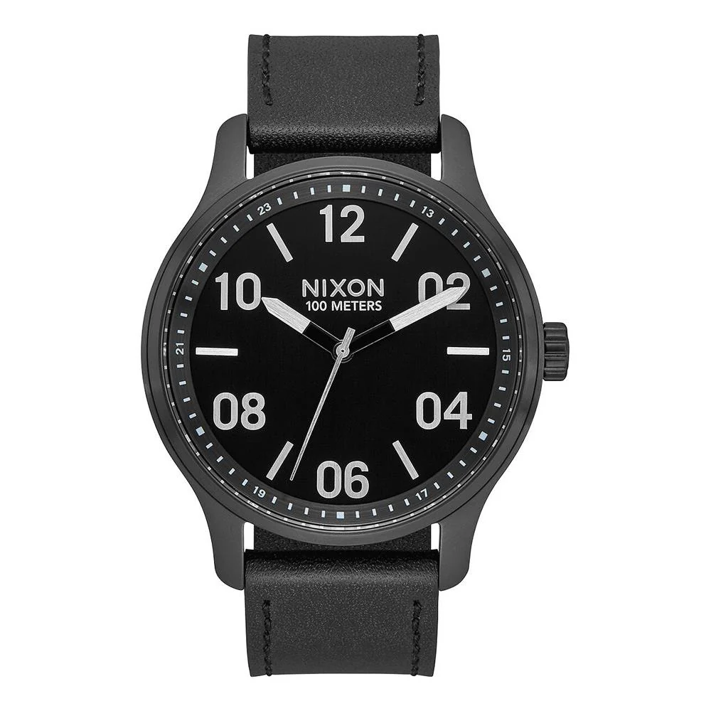 Nixon Patrol Mens Leather Watch - Image 4