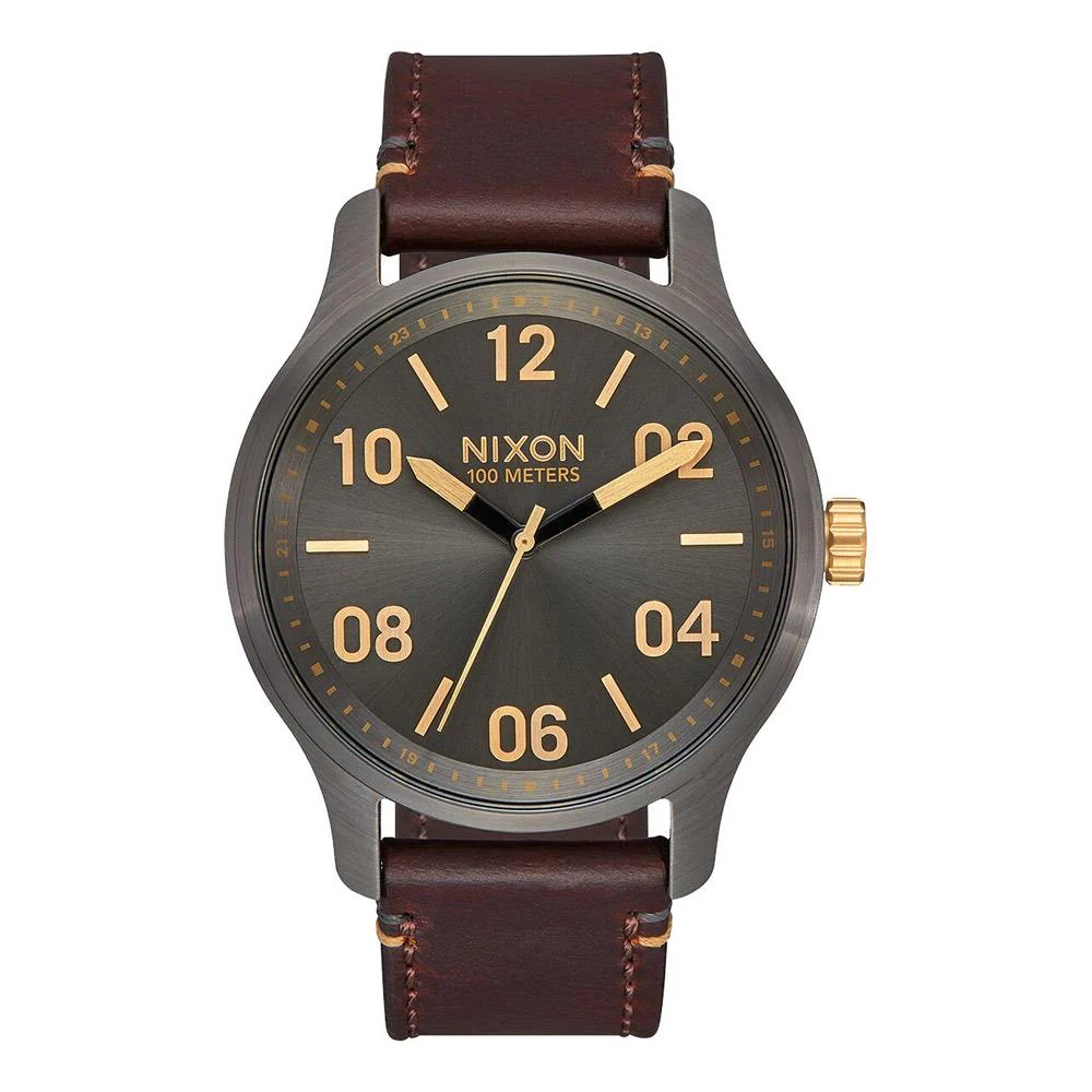 Nixon Patrol Mens Leather Watch - Image 5