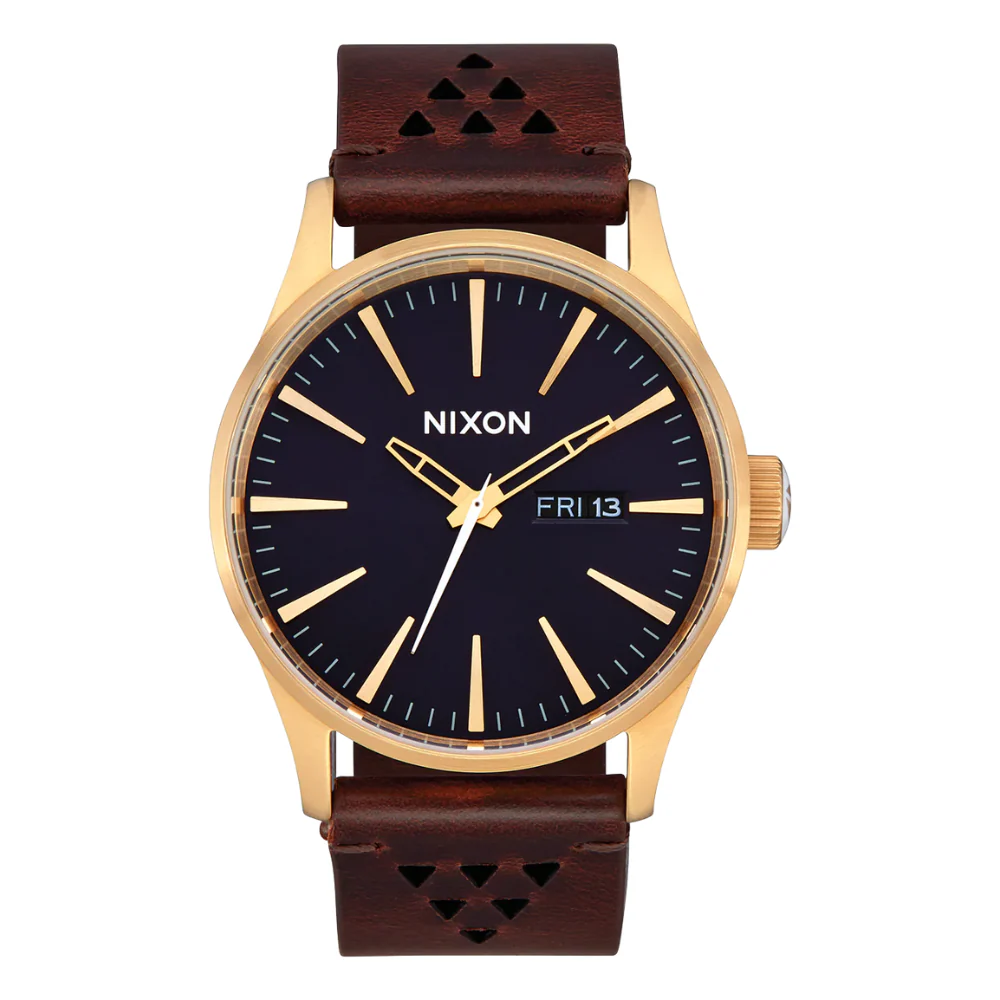 Nixon Sentry Leather Band Watch - Image 11