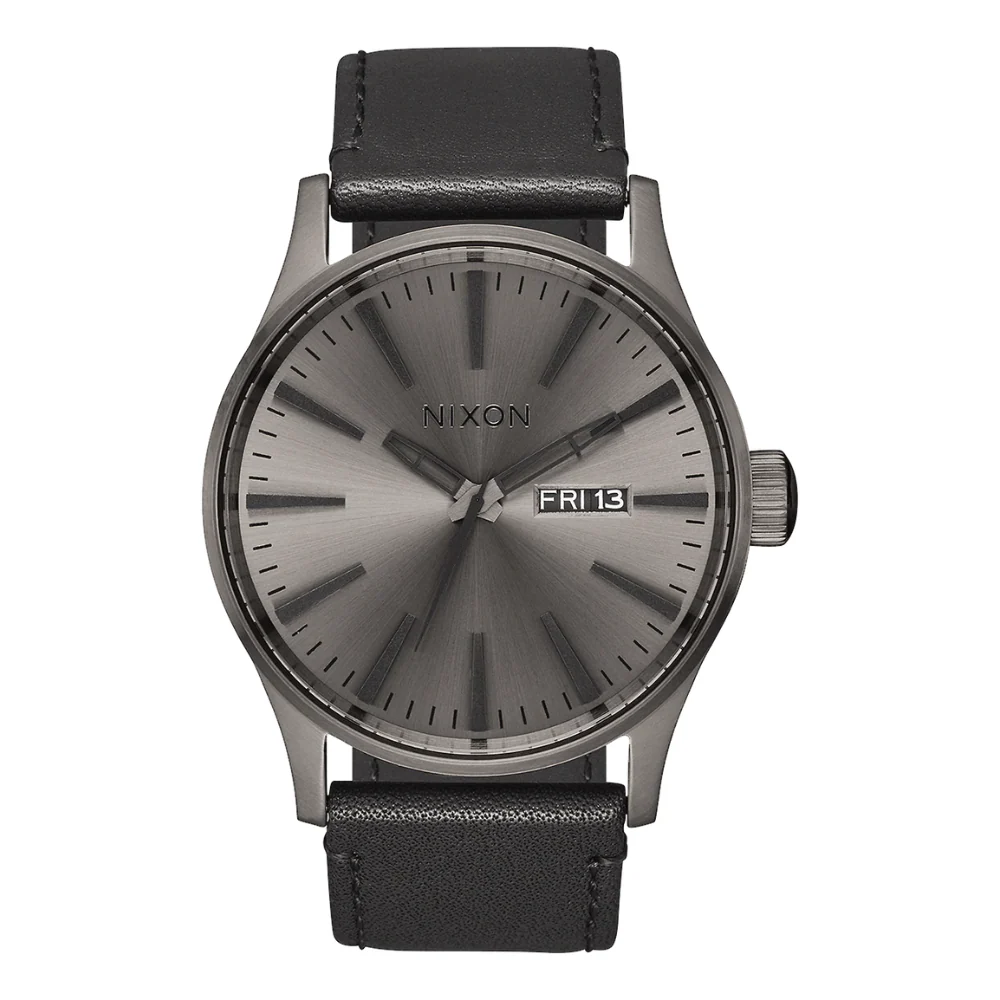 Nixon Sentry Leather Band Watch - Image 12