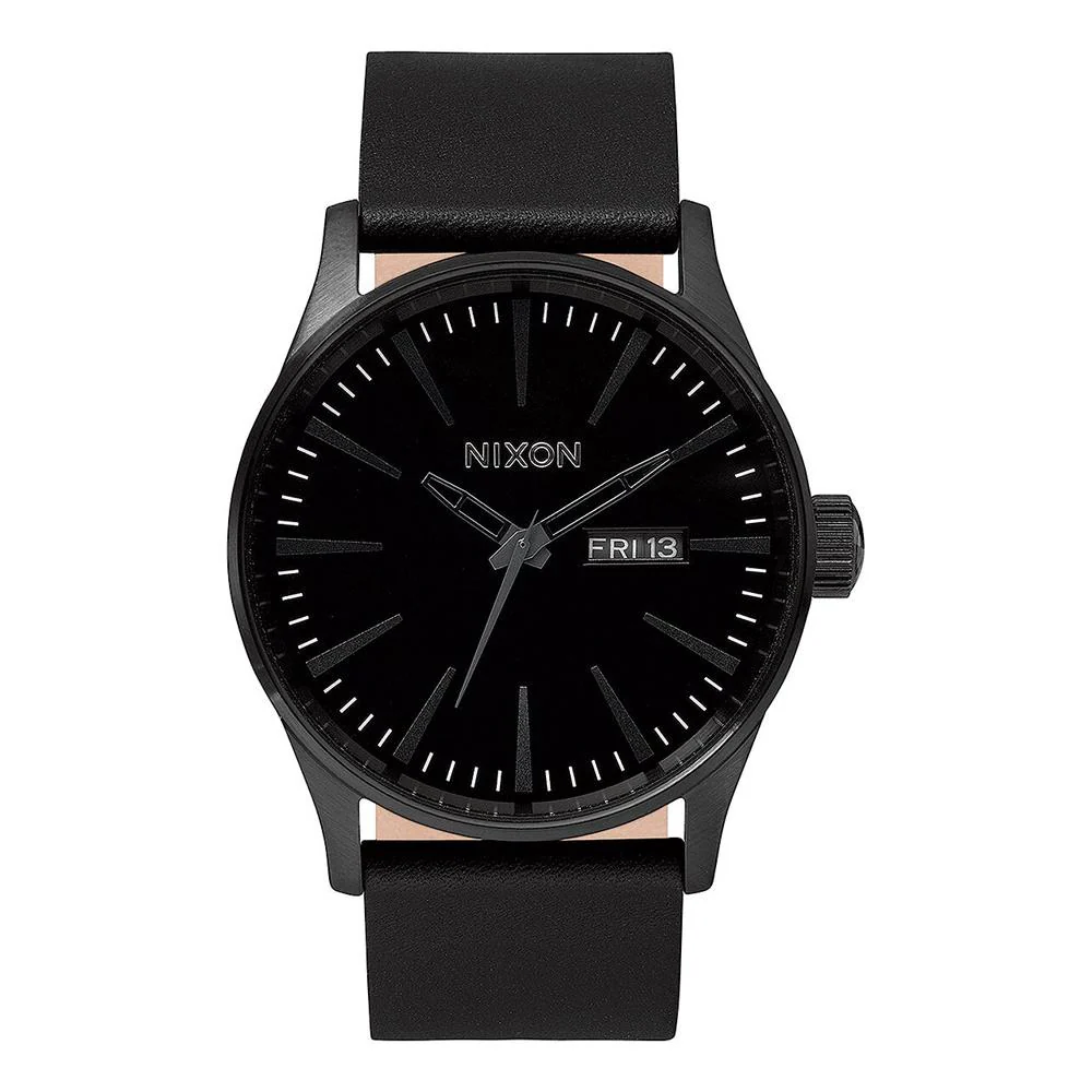 Nixon Sentry Leather Band Watch - Image 4