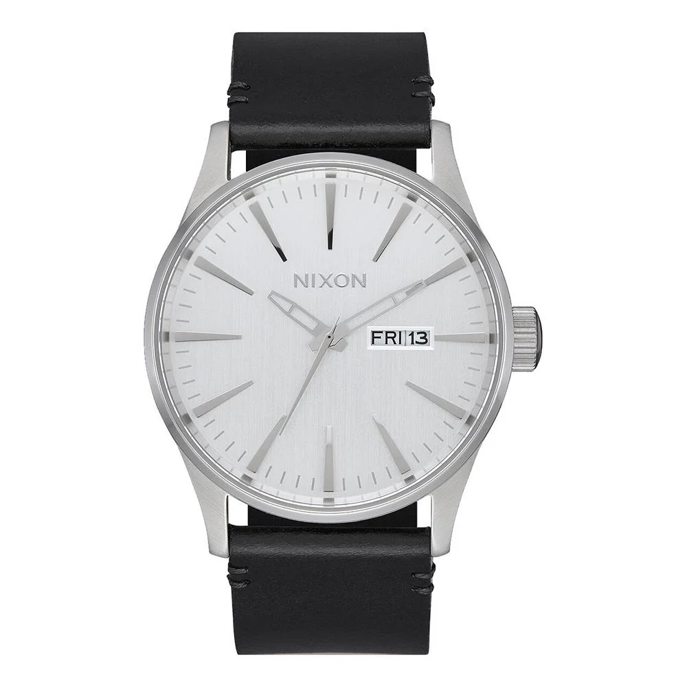 Nixon Sentry Leather Band Watch - Image 5