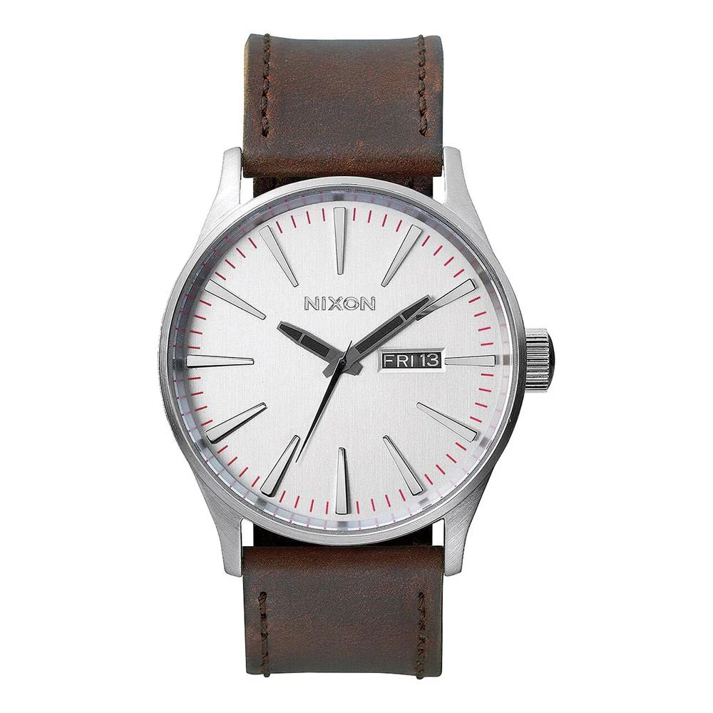 Nixon Sentry Leather Band Watch - Image 8
