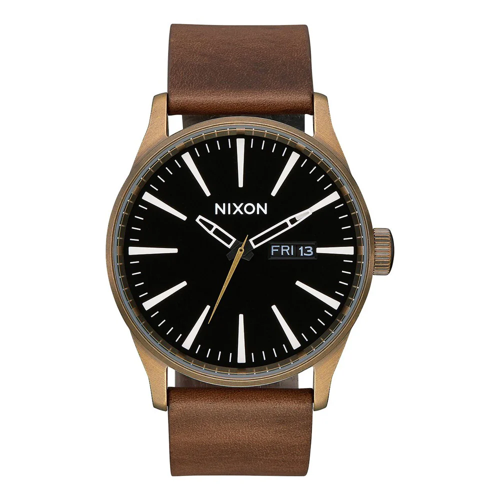 Nixon Sentry Leather Band Watch - Image 9