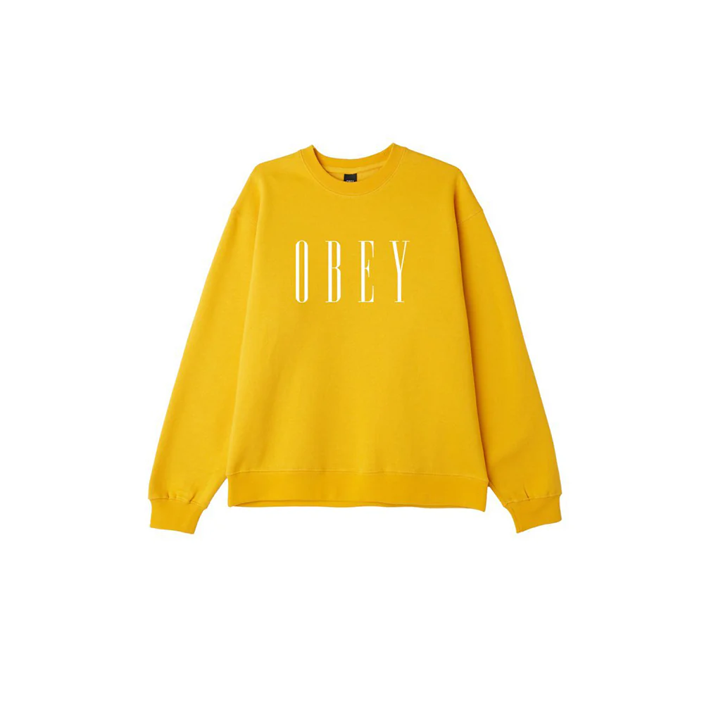 Obey Womens New Box Fit Long Sleeve Crew Shirt - Image 3