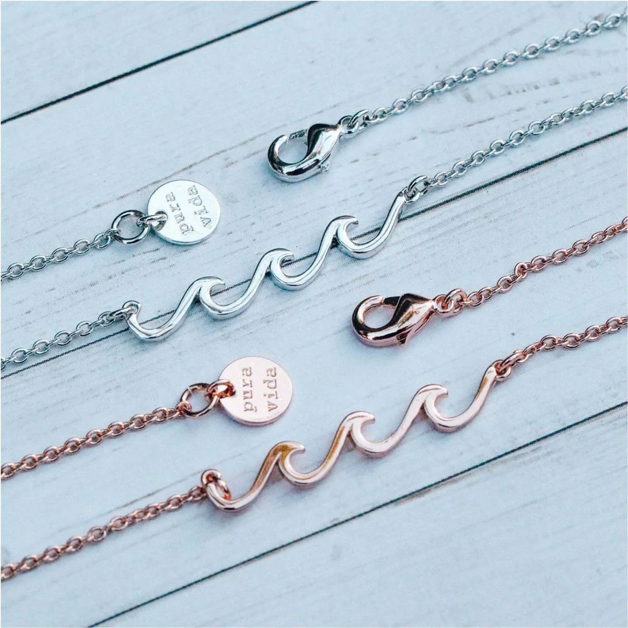 Pura Vida Delicate Wave Necklace - Image 2