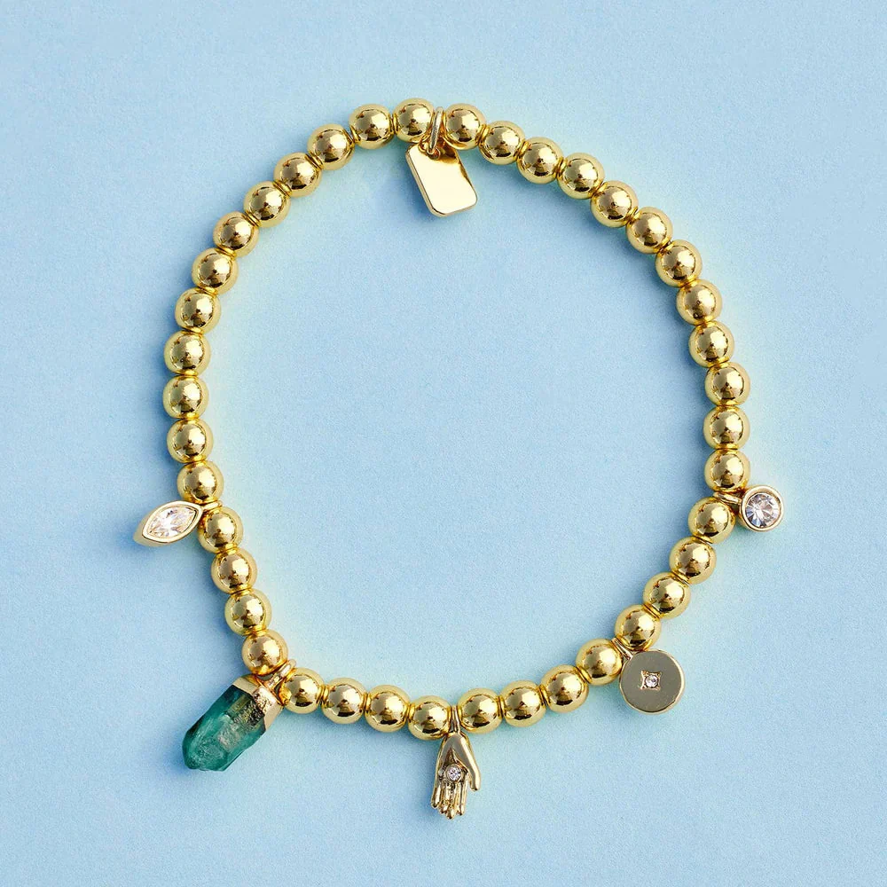 Pura Vida Mystics Mixed Charms Stretch Bracelet - Image 2