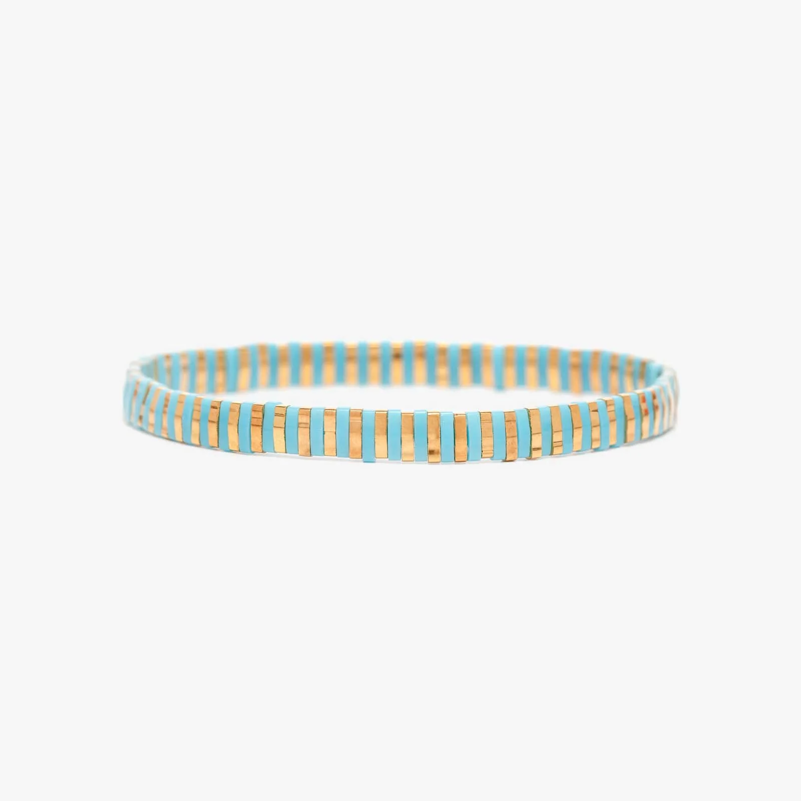 Pura Vida Tile Bead Gold Stretch Bracelet - Image 5