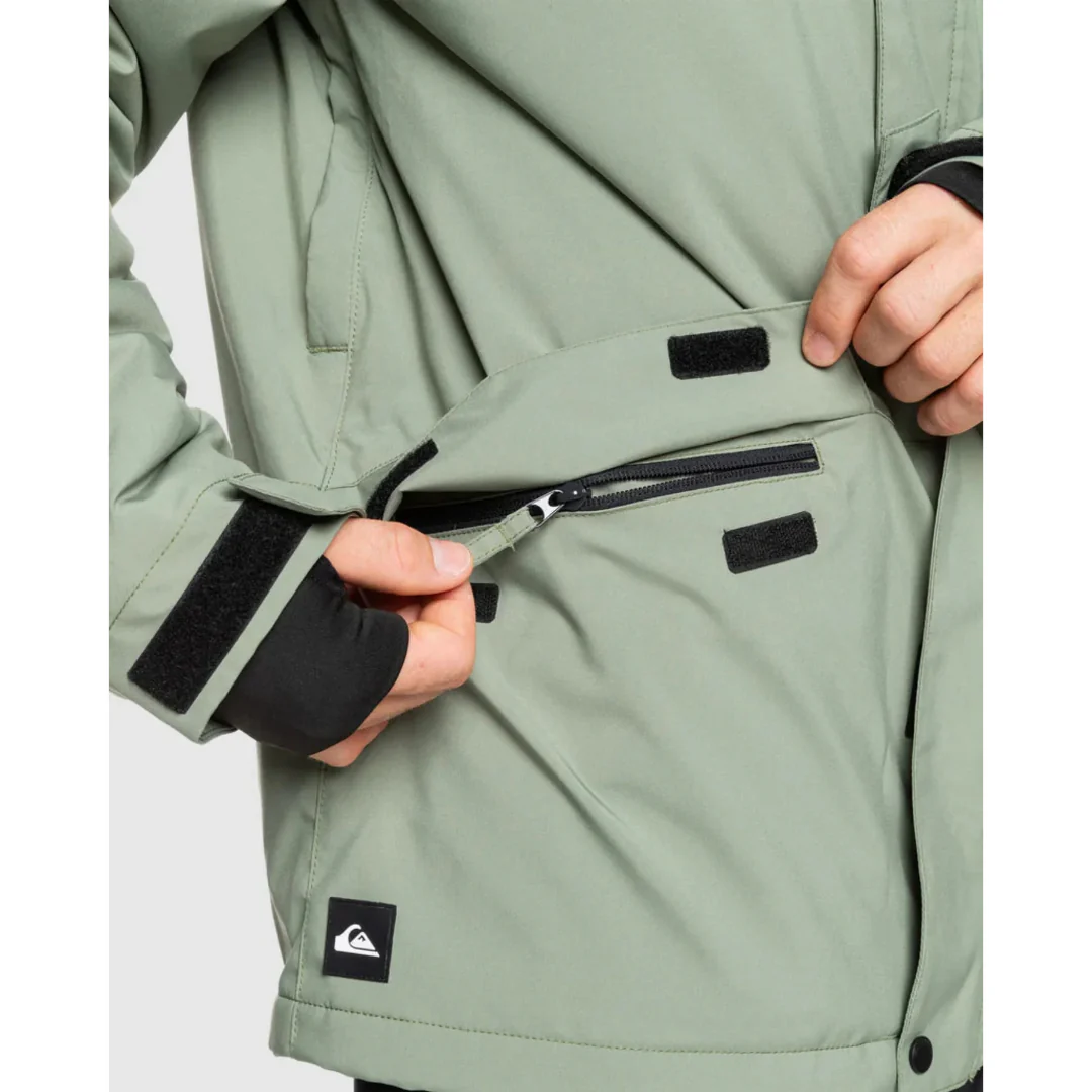 Quiksilver Men's Mission Solid Jacket - Sea Spray - Image 4