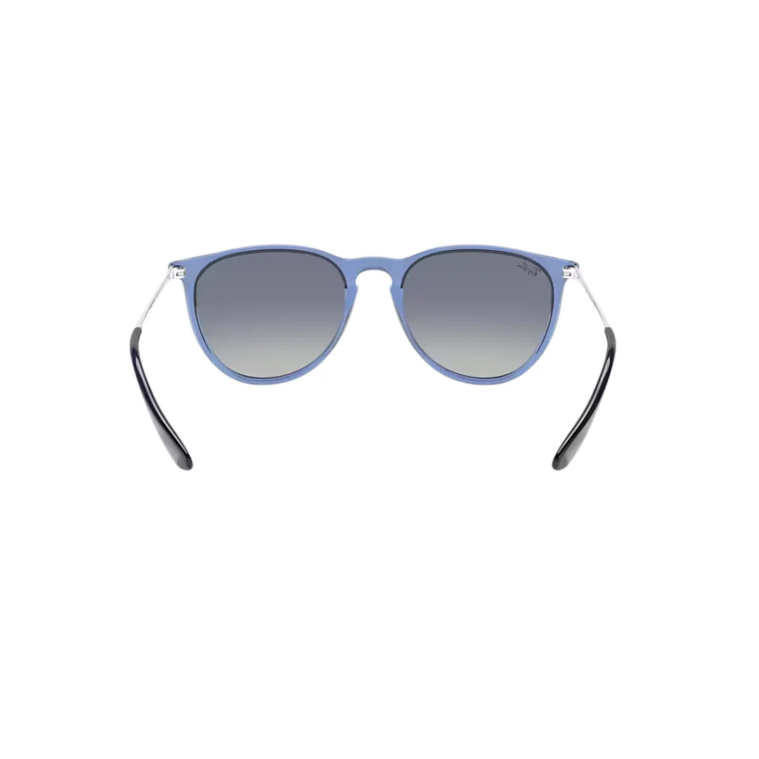 Ray Ban Erika - Unisex Sunglasses - Transparent Blue, Light Grey Gradient - Image 3