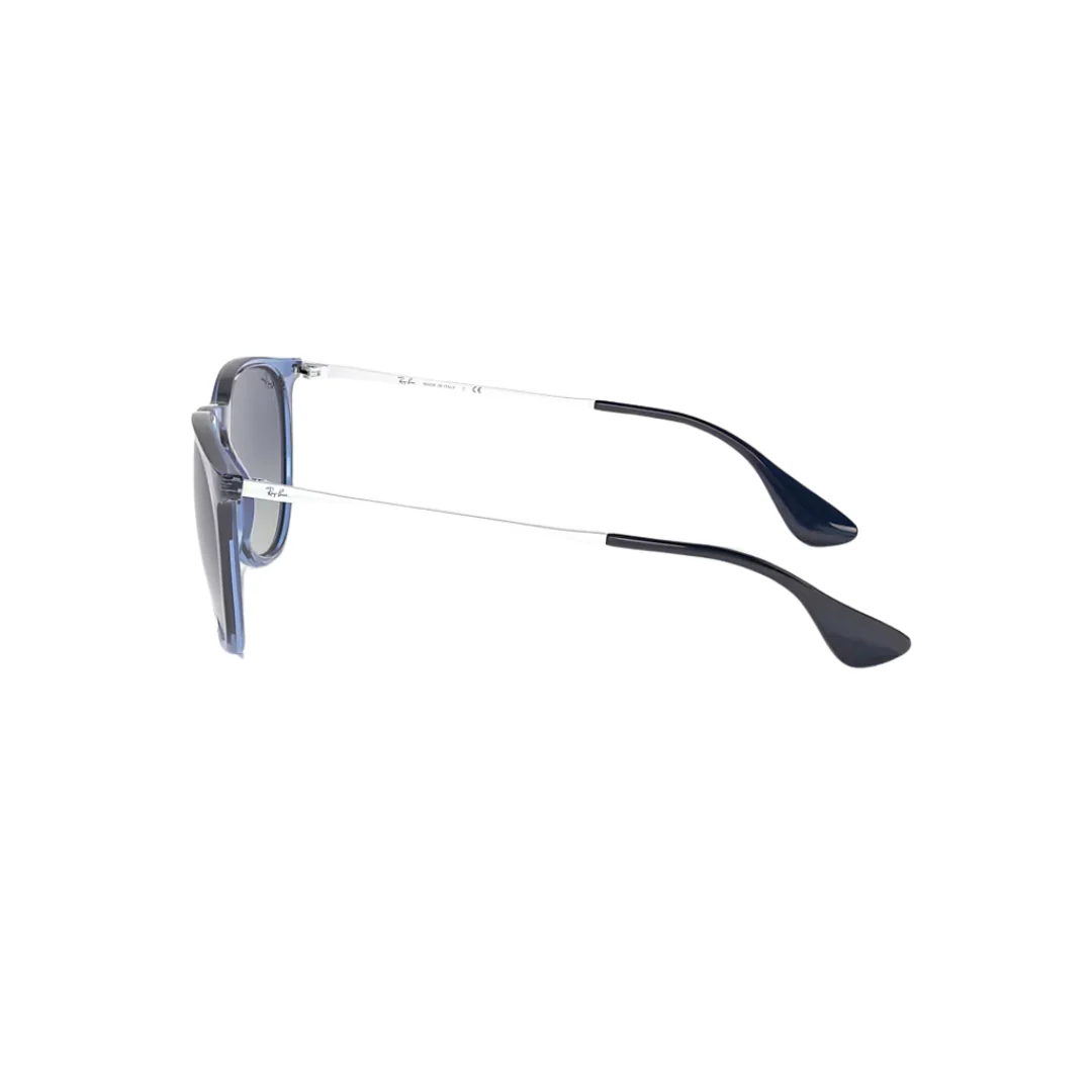 Ray Ban Erika - Unisex Sunglasses - Transparent Blue, Light Grey Gradient - Image 4