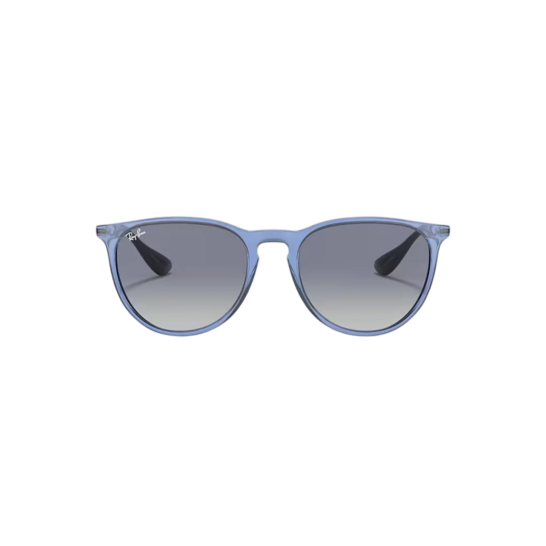 Ray Ban Erika - Unisex Sunglasses - Transparent Blue, Light Grey Gradient - Image 5