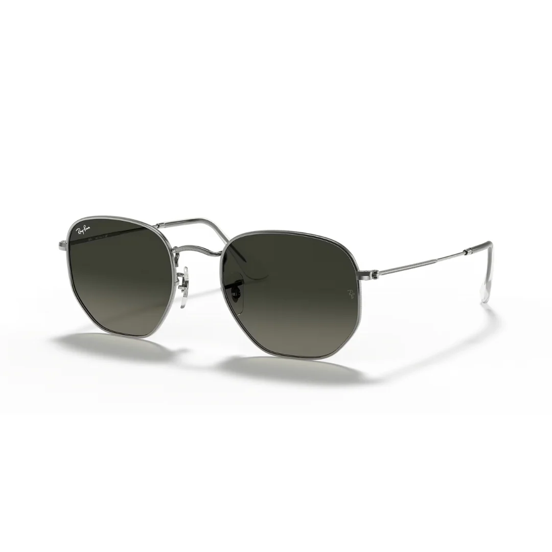 Ray Ban Hexagonal - Gunmetal, Light Grey Gradient Dark Grey