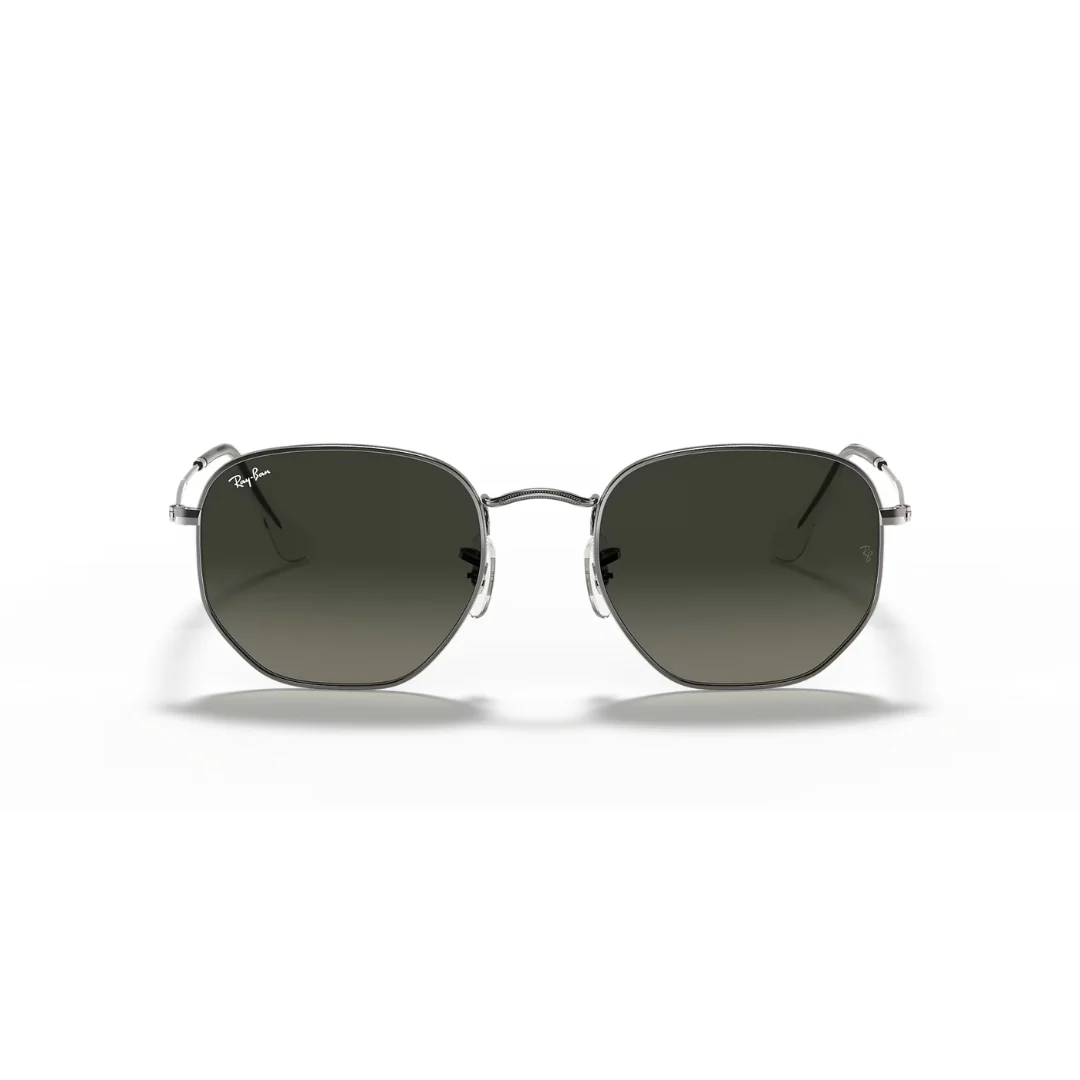 Ray Ban Hexagonal - Gunmetal, Light Grey Gradient Dark Grey - Image 6