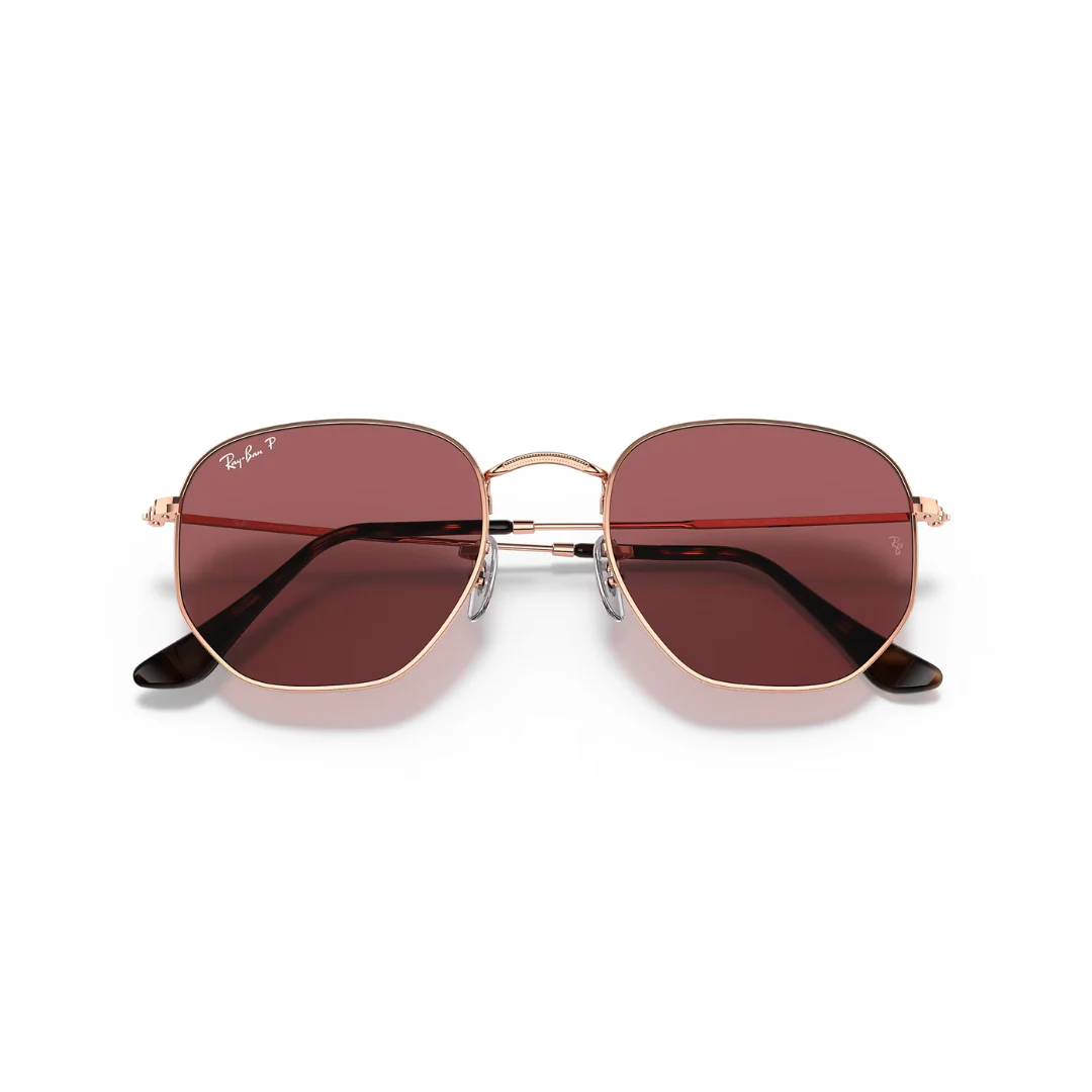 Ray Ban Hexagonal - Rose Gold, Polar Purple - Image 2