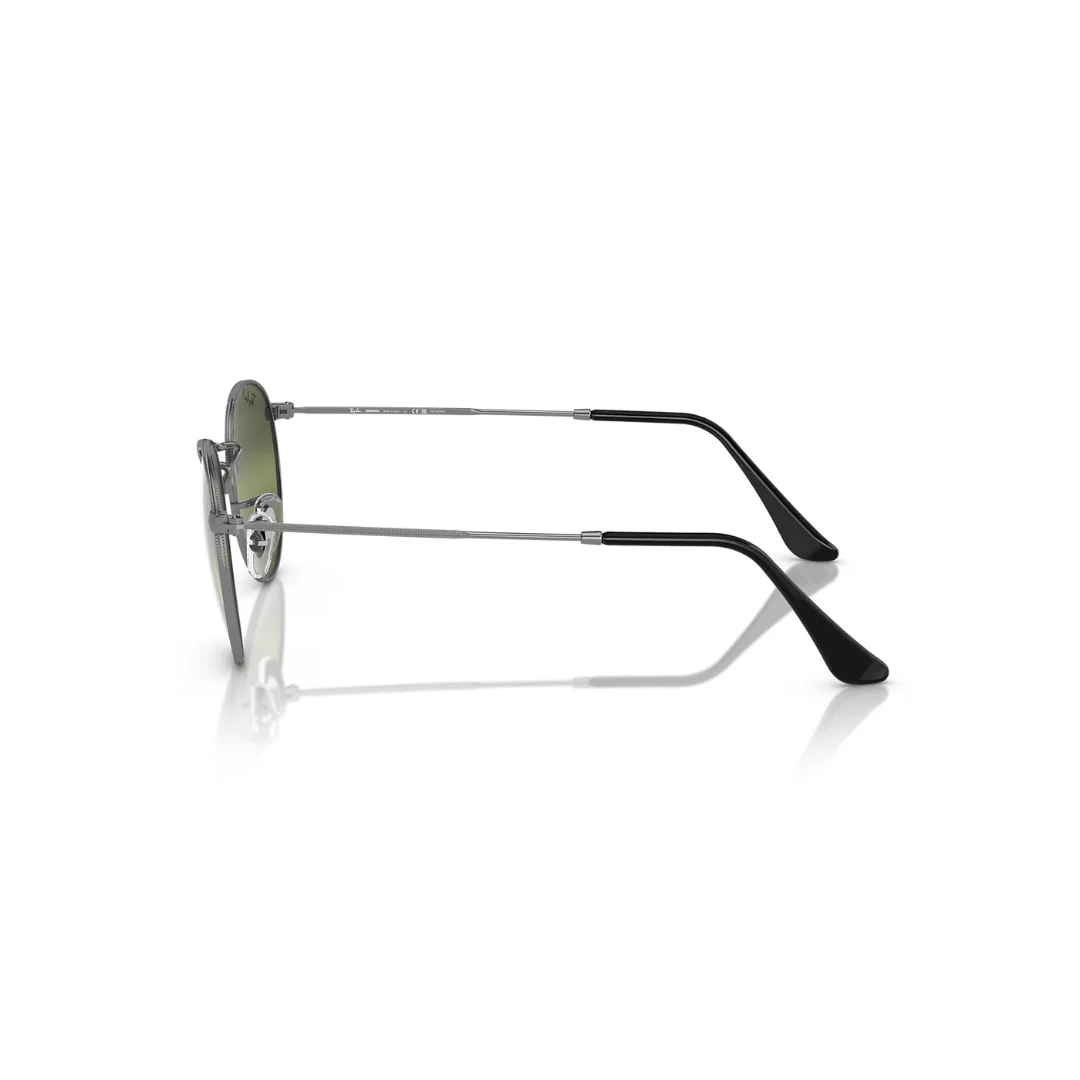 Ray Ban Round Metal Gunmetal, Polar Clear Gradient Dark Brown - Image 5
