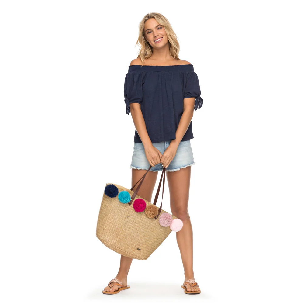 Roxy Carribean Mood Off The Shoulder Womens Fashion Tops - Image 3