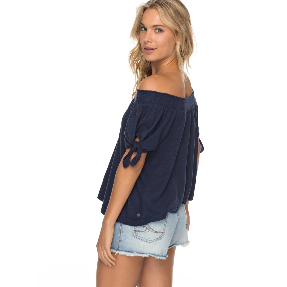 Roxy Carribean Mood Off The Shoulder Womens Fashion Tops - Image 4