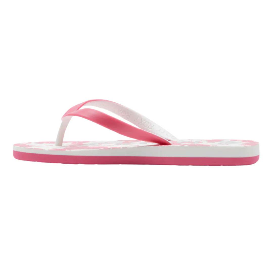 Roxy RG Tahiti VII Flip Flops - Super Pink/White - Image 5