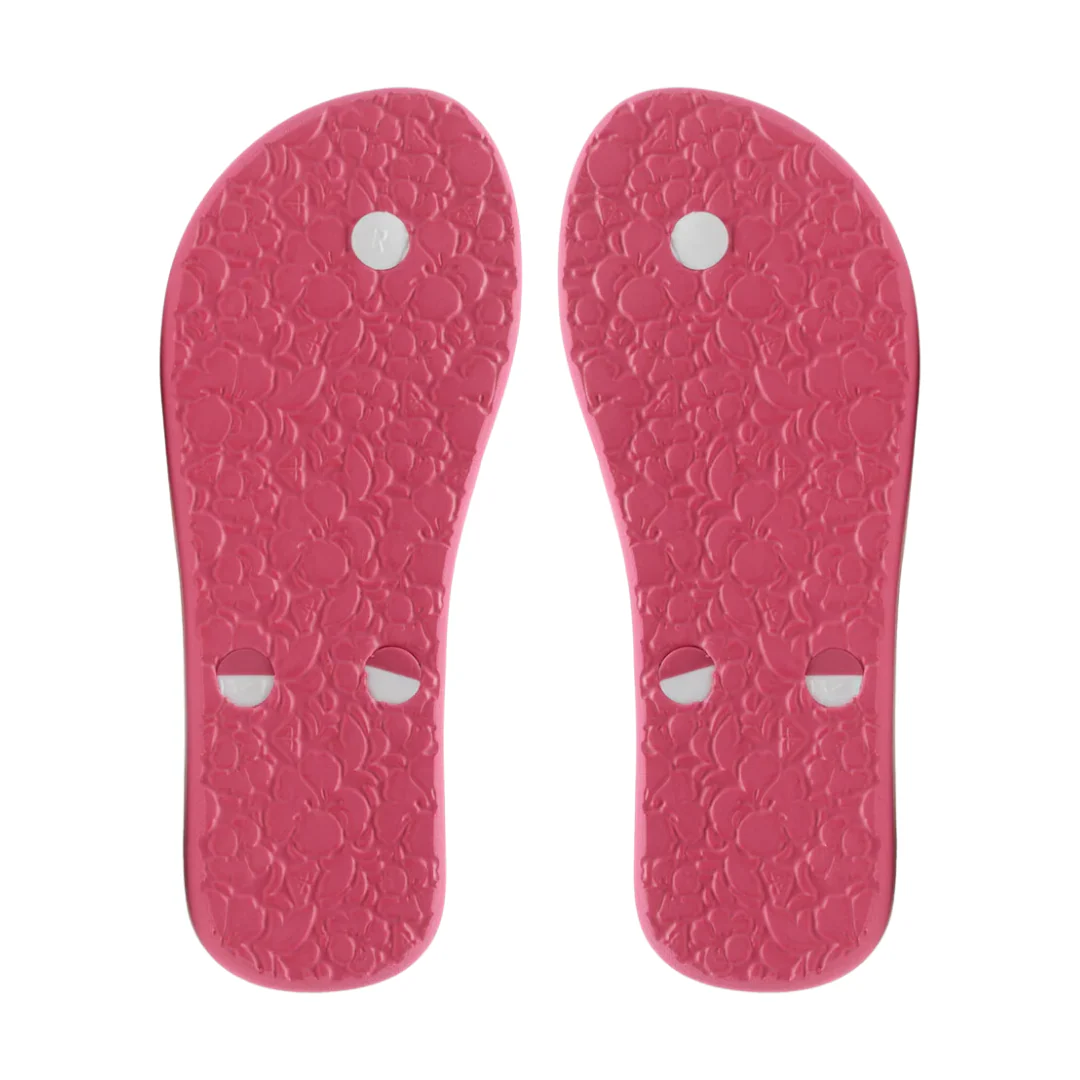 Roxy RG Tahiti VII Flip Flops - Super Pink/White - Image 7
