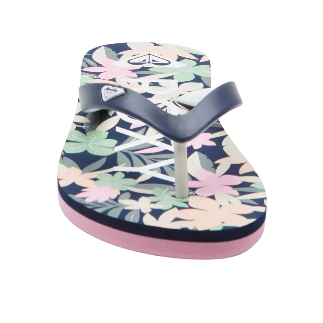Roxy RG Tahiti VII Flip Flops - Light Navy/Pink - Image 6