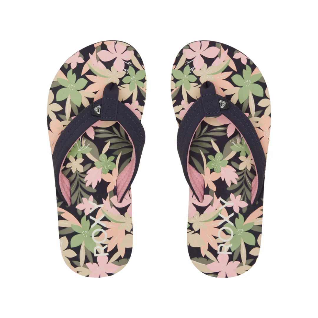 Roxy RG Vista Loreto Flip Flops - Light Navy/Pink - Image 3