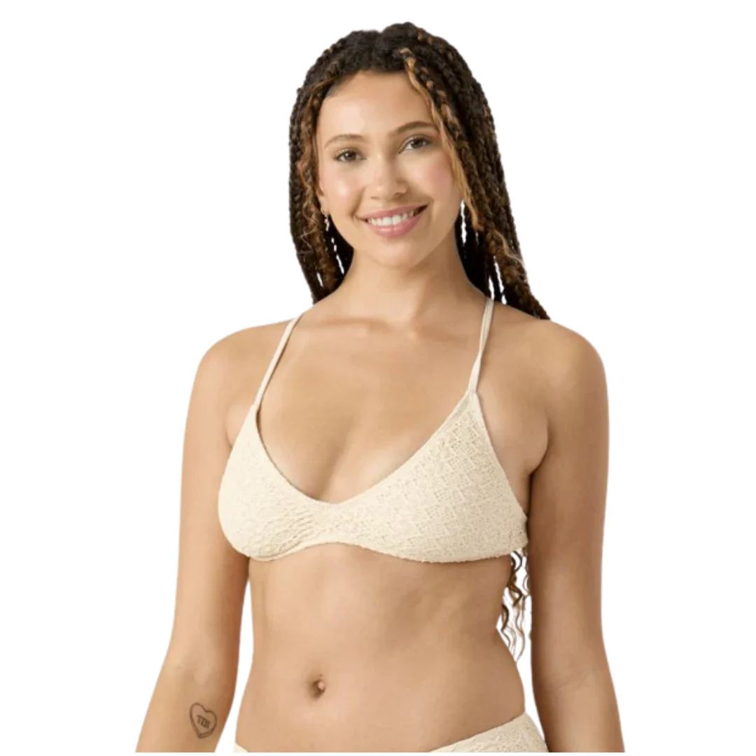 Roxy Women's Crochet Athletic Tri - Cream