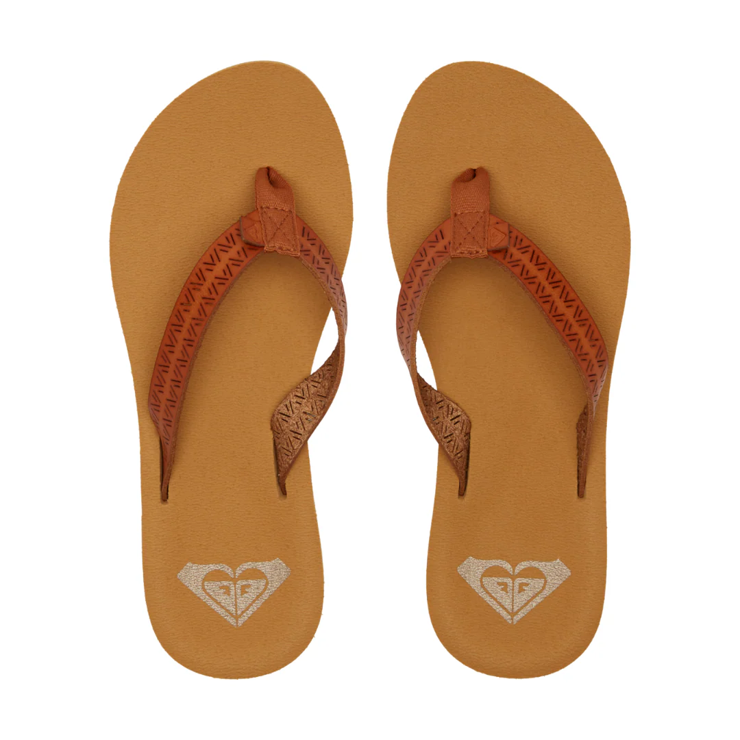 Roxy Women's Porto Motif Sandals - Tan - Image 4