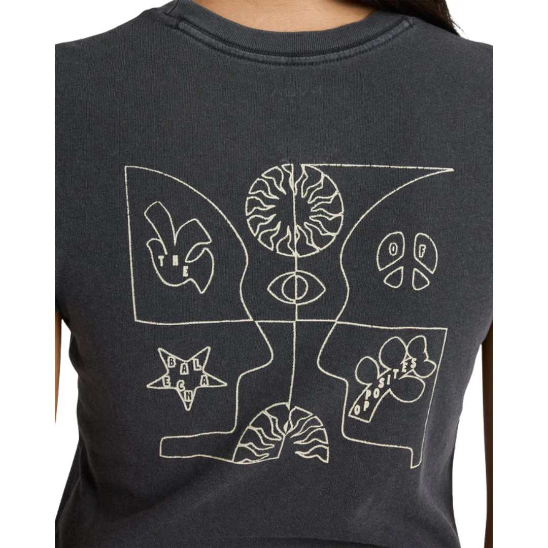 RVCA Women's 411 Tee - Graphite - Image 4