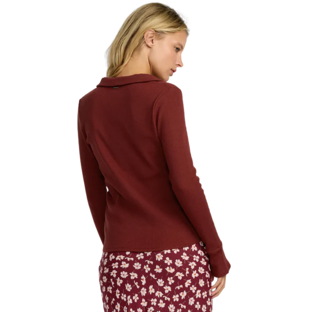 RVCA Women's Devine Knit Long Sleeve - Image 2