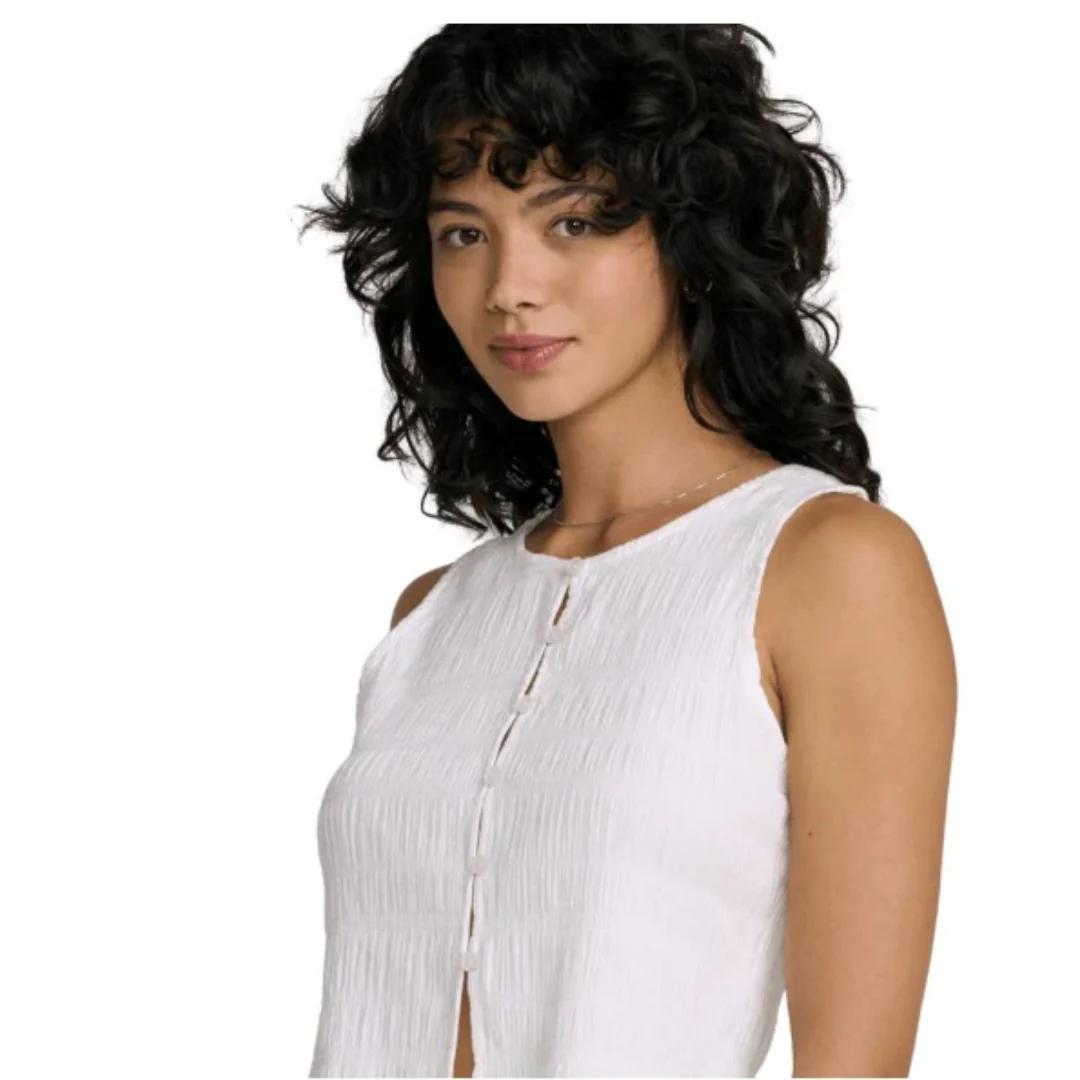RVCA Women's Scrunch Top - Cloud - Image 2