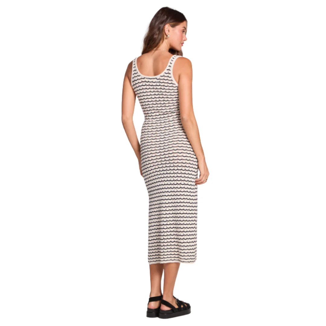 Saltwater Luxe Women's Josseli Midi Dress - Black White - Image 2