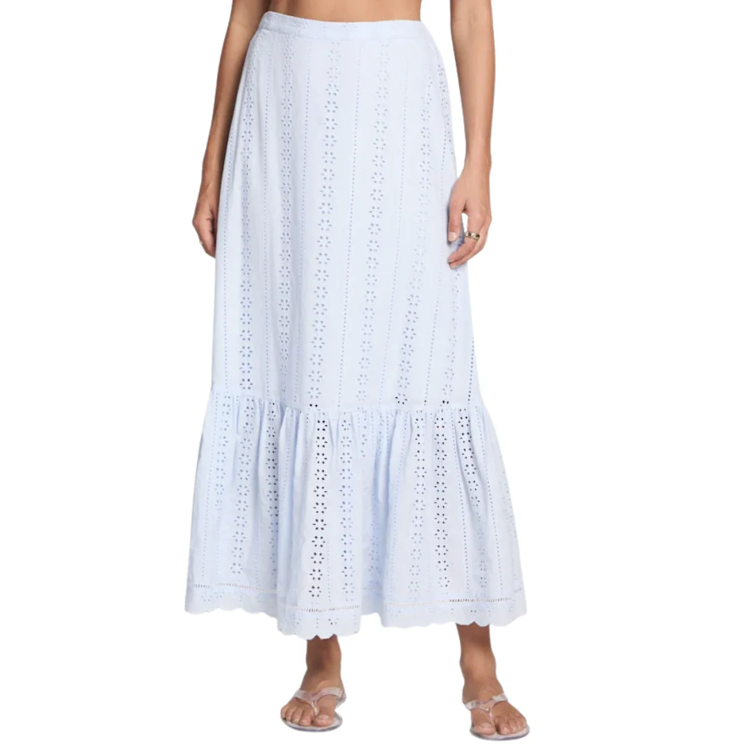 Saltwater Luxe Women's Tatumn Maxi Skirt - Sky Blue