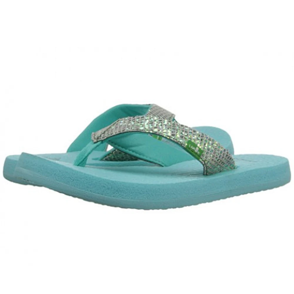 Sanuk Yoga Glitter Kids Sandals - Image 3