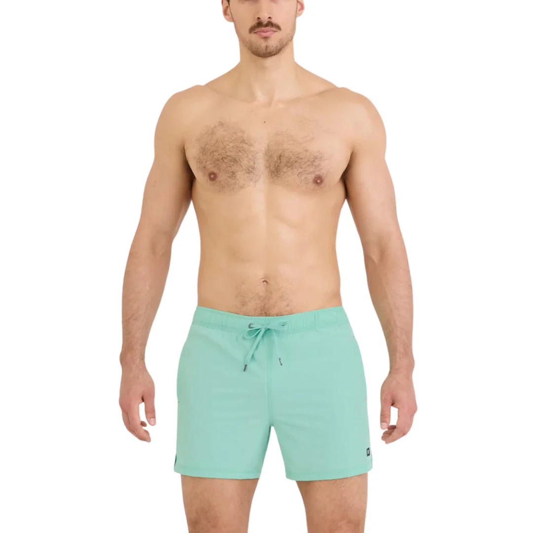 Saxx Men's Oh Buoy 2N1 Volley 5" - Mint Jelly