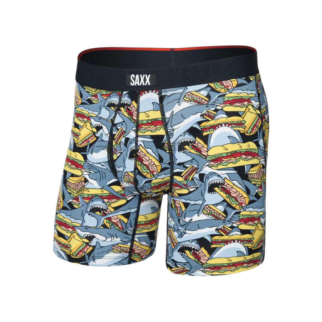 Saxx Men's Vibe XTRA Boxer Brief Fly - SHARK SUB-GREY