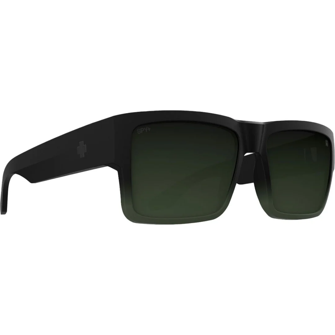 Spy Cyrus Sunglasses - Soft Matte Olive Fade Happy Bronze Olive Mirror
