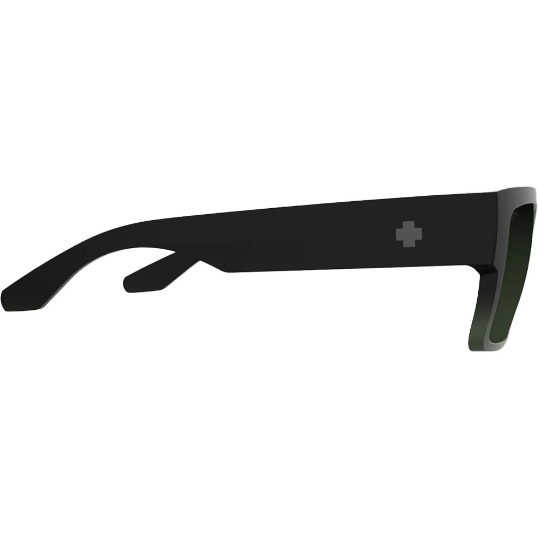 Spy Cyrus Sunglasses - Soft Matte Olive Fade Happy Bronze Olive Mirror - Image 3
