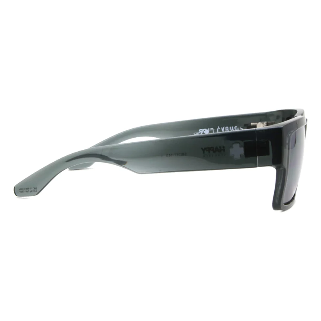 Spy Cyrus Sunglasses - Translucent Gunmetal - Happy Gray Gunmetal Spectra Mirror - Image 3
