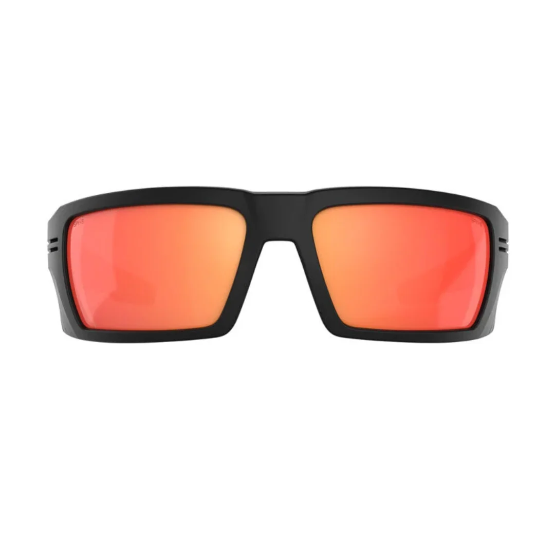 Spy Rebar Men's Sunglasses - ANSI Matte Black Happy Boost Polar Orange Mirror - Image 3
