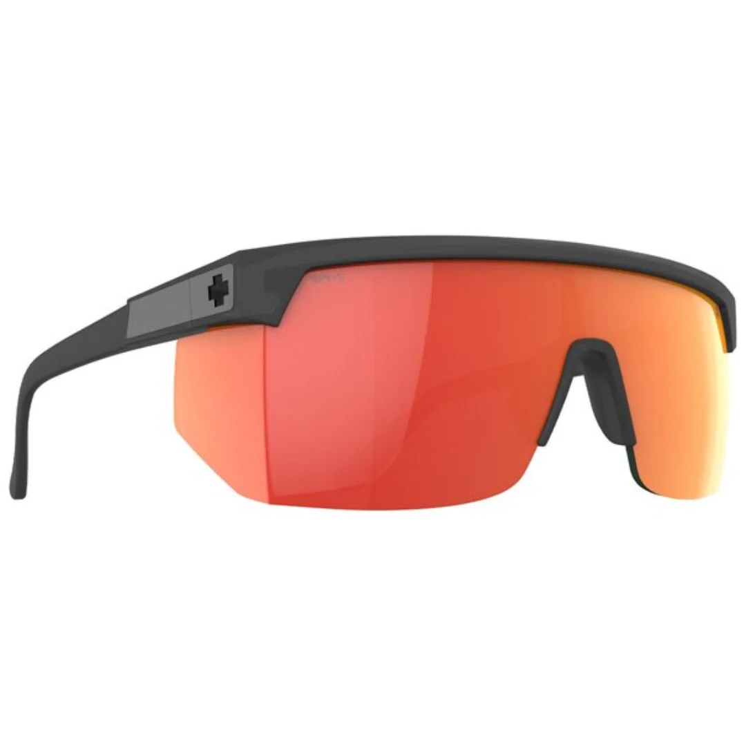 Spy Super Flynn ANSI Translucent Matte Black - Happy Gray Green Orange Mirror