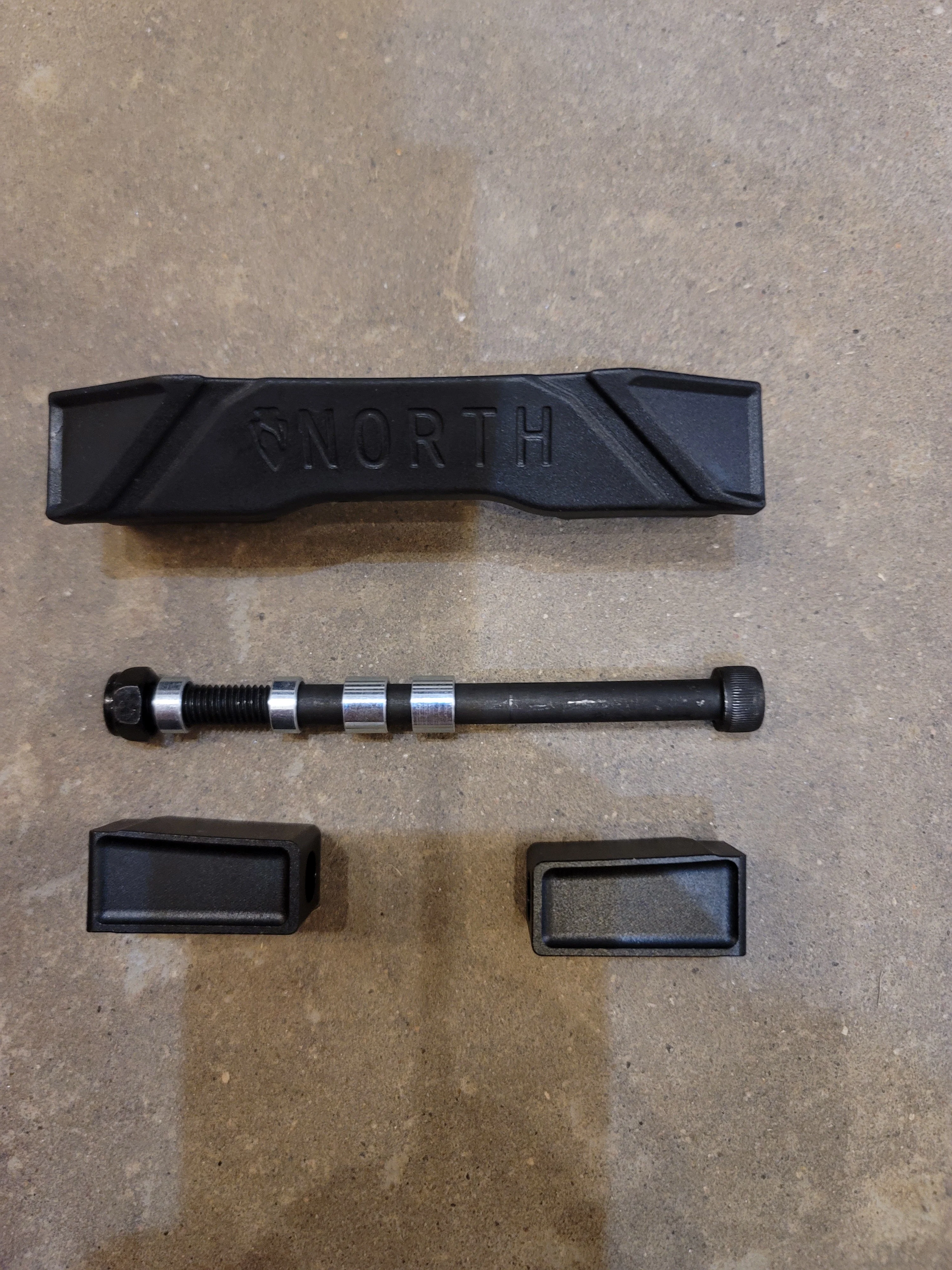 North Switchblade Black front Grind Plate Aluminum Rear Plug Upgrade Kit- 5 wide