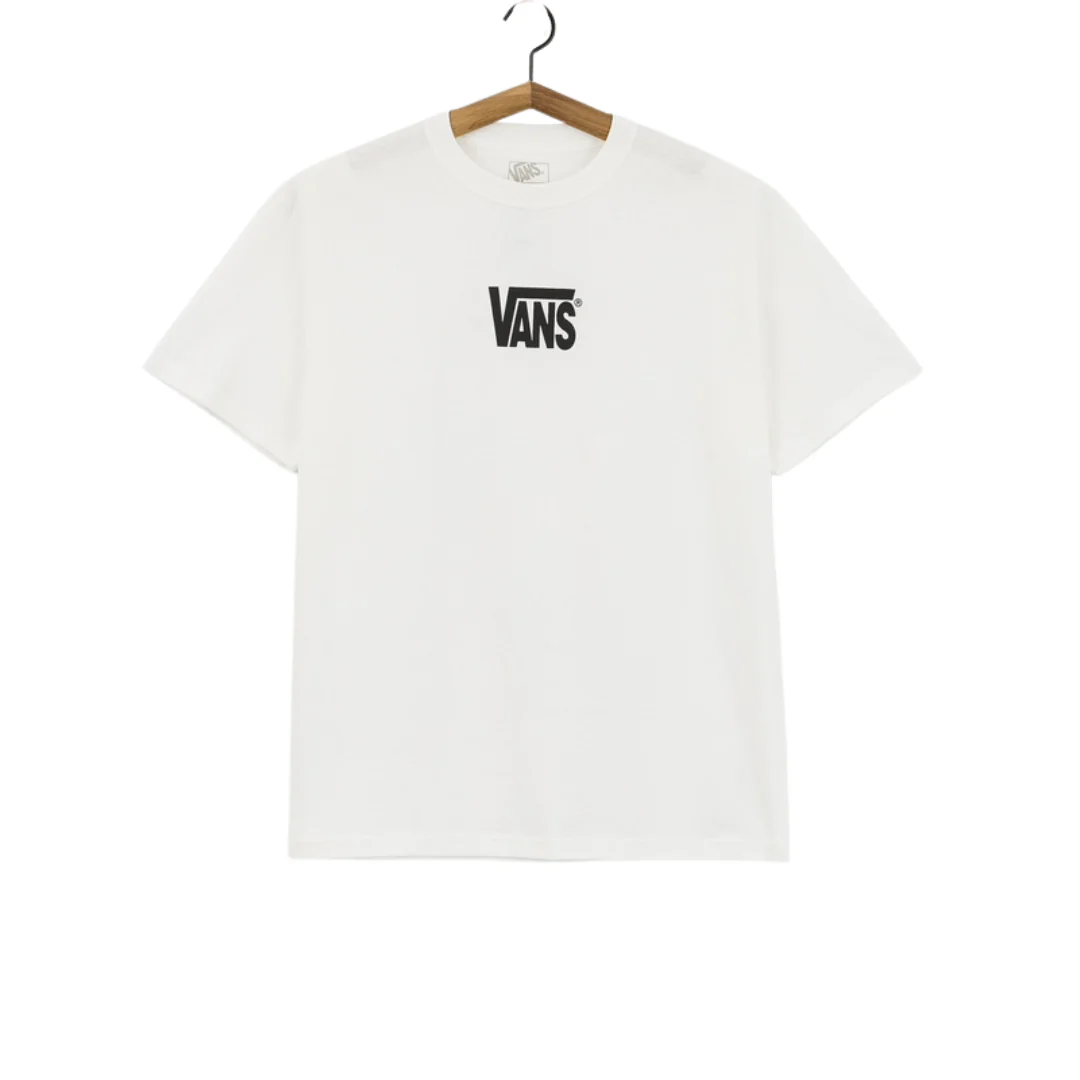 Van's Men's Stretch Logo Tee - White/Black